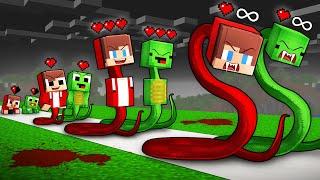 JJ and Mikey: SNAKE Evolution Life Cycle in Minecraft - Maizen