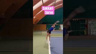 Maria Sakkari wta serve #mariasakkari #tennisserve