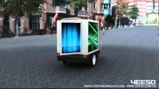 Scooter advertising trailer,advertising lightbox,electrical advertising vehicle, scooter trailer