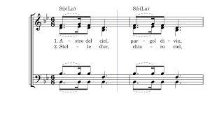 Astro del ciel (4 voci)