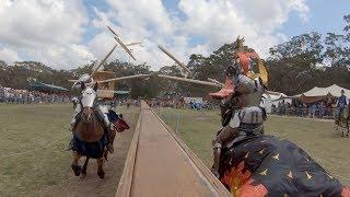 Joust a plaisance at St  Ives Medieval Faire 2018