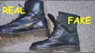 Dr. Martens boots real vs fake. How to spot original Doc Martens 1460 boots