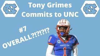 Tony Grimes Commits to UNC Tar Heels || Career Highlights Mixtape