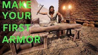 HOW TO MAKE ARMOR IN CONAN EXILES BEGINNERS GUIDE | HOW TO CRAFT ARMOR IN CONAN EXILES TUTORIAL