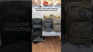 Everything you need on a 3 Days Milsim! Am i missing anything? Part 1/5 #shorts #airsoft #milsim