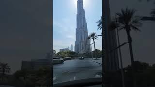 Morning Dubai With beautiful Tallest Building Burj khalifa Dubai  #shorts #luxurytour