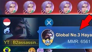 ENEMY NOT BANWHAT HAPPEN FOR TOP GLOBAL HAYABUSA -Mobile Legends