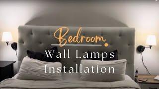 DIY How to Install Stylish Bedside Dimmable Wall Lights with USB & Swing Arm Installation Demo