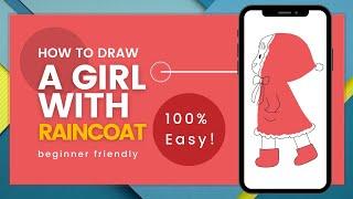 How to draw a Telado Girl Walking | Easy art | A.C.R.F