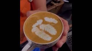 How to Create Enchanting Unicorn Latte Art #shorts #coffeelatteart #baristaasif #baristaasifali