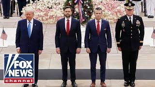 Trump honors fallen troops on Memorial Day at Arlington National Cemetery