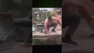 Man Catches Fish And Then His Dog Reacts In Very Strange Manner #shortvideos #viralvideos #viral