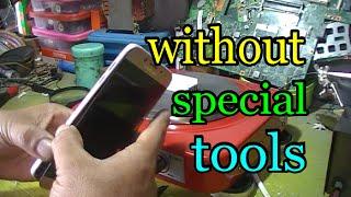 Separating phone LCD Touch screen without special tools