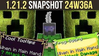 Minecraft 1.21.2 Snapshot 24W36A | Custom Tooltips, Minecraft Movie & More!