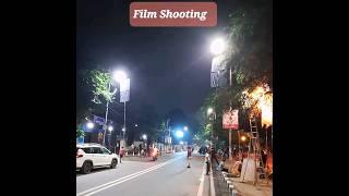 #film shooting in #delhiuniversity. #delhi #cinema #night #india #bharat #camera #action #viralvideo