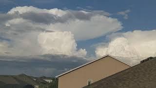 Time-Lapse: 2 Strong Updrafts Fully Turn into Cumulonimbus Clouds