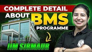 BACHELORS OF MANAGEMENT STUDIES (BMS) PROGRAMME | COMPLETE DETAIL