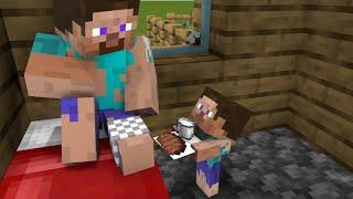 Baby Steve Become Beggar - Sad Story - Minecraft Animation