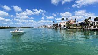 Boating Past The Beautiful Waterfront Homes On Marco Island