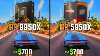 RYZEN 9 9950X vs RYZEN 9 5950X | Test in 6 Games