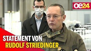 Massentests in Wien: Statement von Rudolf Striedinger