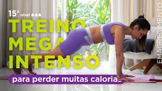 Isso dá resultado em  15 min - Mega intenso para queimar calorias em casa sem equipamento -  