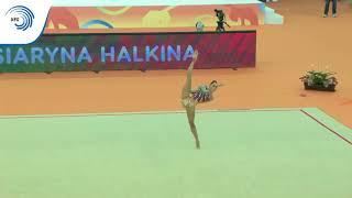 Katsiaryna HALKINA (BLR) - 2018 Rhythmic Europeans, all around final clubs