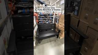 Leisure Line Black Patio Bench at Costco!