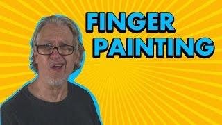 Acrylic Abstract Painting Techniques - Finger Painting