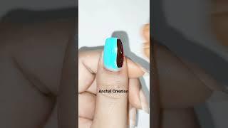 Easy Nail Art Design  #nailart #nailswag #youtubeshorts