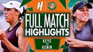 Madison Keys vs Sofia Kenin - FULL Match Highlights - Third Round | Roland Garros 2025