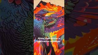 White toner printer w sublimation cartridges