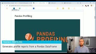 Pandas Profiling | Machine Learning & Data Science Open-source Spotlight #1