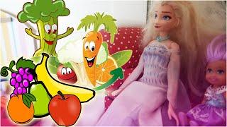 Chef Barbie Cooking Show Kitchen adventure - Fruits and vegetables  - Mini Toy Adventures