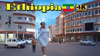 የፒያሳ ልማት ምን ላይ ነው ከሰሜን ሆቴል ፒያሳ |Addis Ababa Walking Tour  [4K] Tourist attractiveness semen hotel