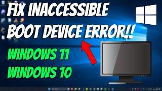 How To Fix Inaccessible Boot Device Error [2024]