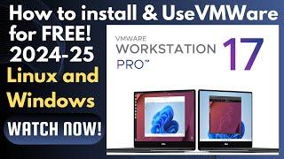 Free to use VMWare WorkStation Pro How to install in Linux and Windows. Important info for Linux!