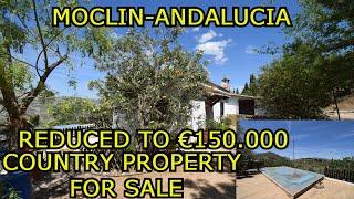 €169000-COUNTRY PROPERTY FOR SALE with POOL & FANTASTIC VIEWS, MOCLIN, ANDALUSIA
