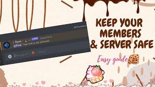 ˚ ༘ ⋆｡˚ How to stop Viruses and server invite links on your Discord Server!