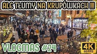 ZakopaneVLOGMAS 24! ️TŁUMY na Krupówkach! 4K2024.12.21 ASMR