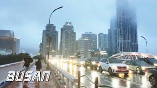 walk in the rain at Centum City | Busan walking tour | KOREA | CentumWalk 4K HDR