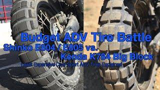 Budget Tire Battle! Shinko E804 E805 vs Kenda K784 Big Blocks