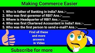 Commerce Quiz/Account/Commerce/Gk/class 12/question-answer/quiz time/Making Commerce Easier/MCQ 12/