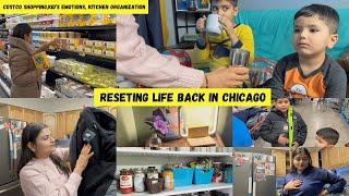 Our Days Now, Resetting Home, Shopping From Costco~ Indians Living in Chicago (USA)~ Real Homemaking