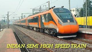 Indian Semi High Speed Train Vande Bharat Express || Wap 5 + Wap 7 Locomotive || Indian Railways 