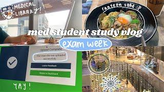 Singapore NUS Medical Student Study Vlog ‍️ | Exam Week  (ft. Medical Library)