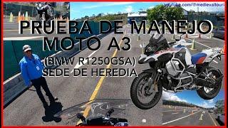 Prueba Práctica - Licencia A1 A2 A3 (Moto) 2023 - Heredia, Costa Rica