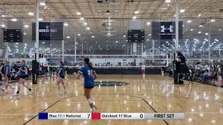 Rise 17.1 National vs. Quickset 17 Blue