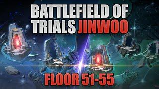 FLOOR 51-55 FULL TROPHIES SUNG JINWOO BATTLEFIELD OF TRIALS!! | SOLO LEVELING : ARISE