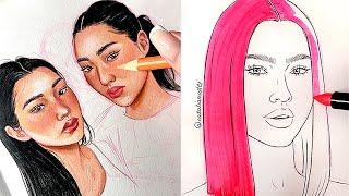 Satisfying Drawing Compliation- Relaxing and Inspiring Art & Sketches